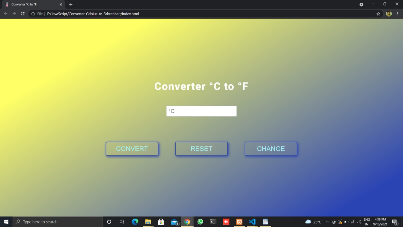 Temperature Converter In JavaScript With Source Code